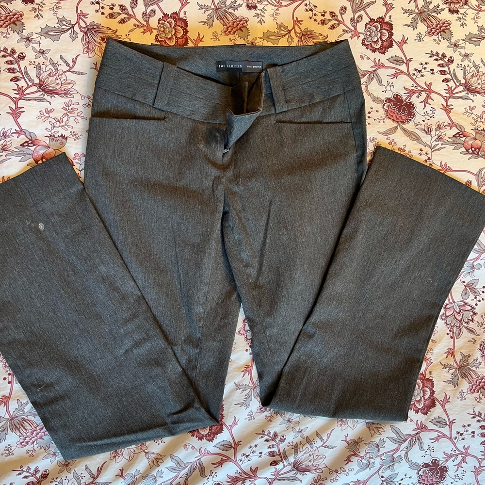 Dark gray The Limited work pants with exact stretch. Size 2S.